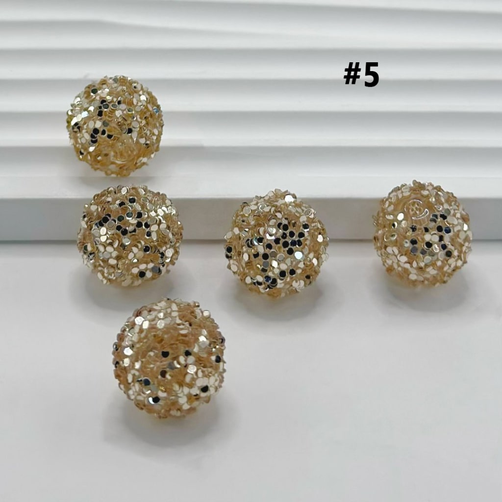 Sugar Beads Sparkling Rhinestone Beads 16mm