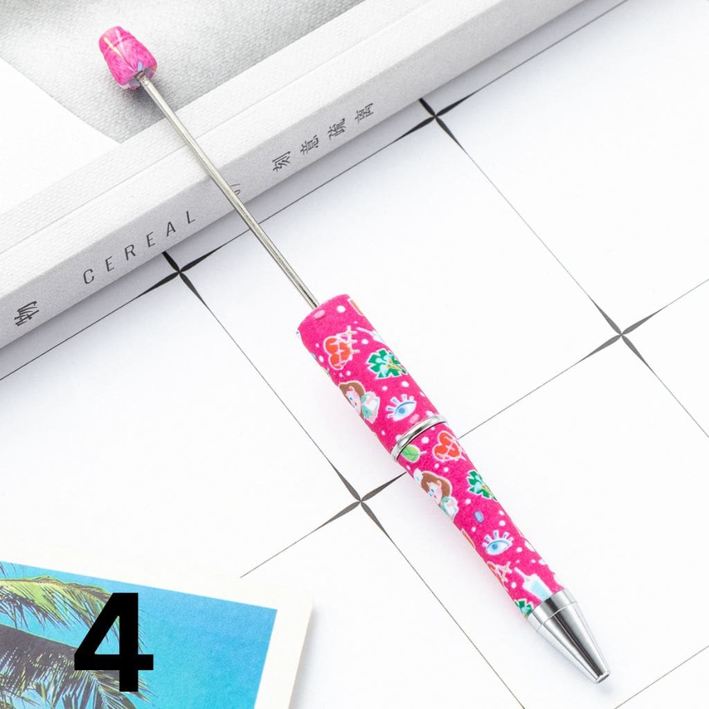 Beadable Pens for Nurses Doctor Print Beaded Pens with Healthcare Design Random Mix