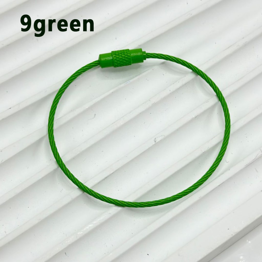 Solid Color Beadable Metal Keychain Ring Loop, 1.5*150MM