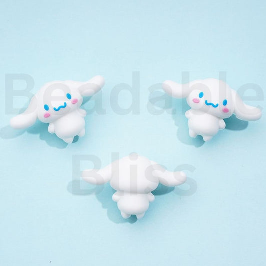 3D Cute Sanri Cartoon Cinnamorol Silicone Focal Beads