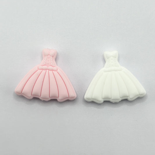 Bridal Bride Dress Silicone Focal Beads