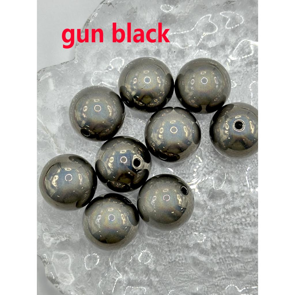 Glossy Metallic Acrylic Beads, 20mm, with Special Coating for High End Extra Reflection, Random Mix Color