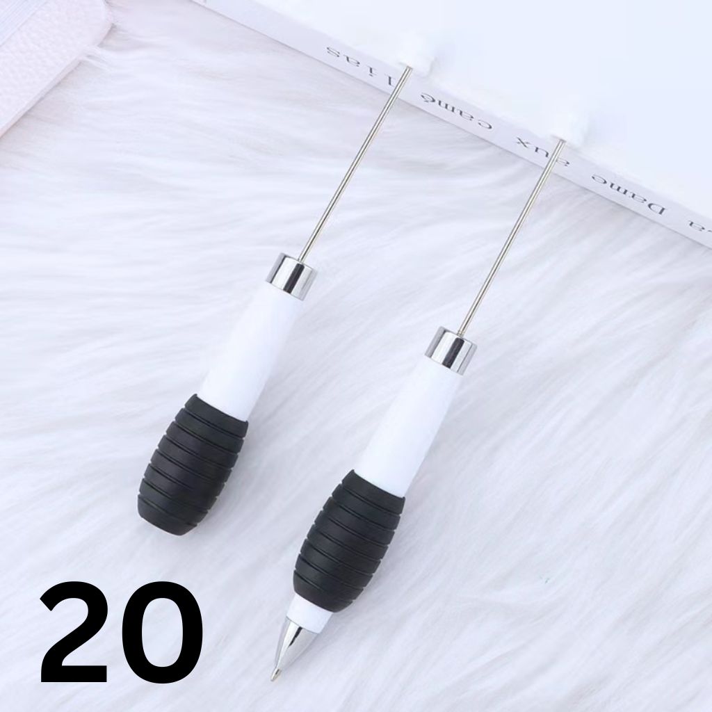 Telescopic Beadable Pens, Retractable Beaded Pens with Rotating Twist Motion