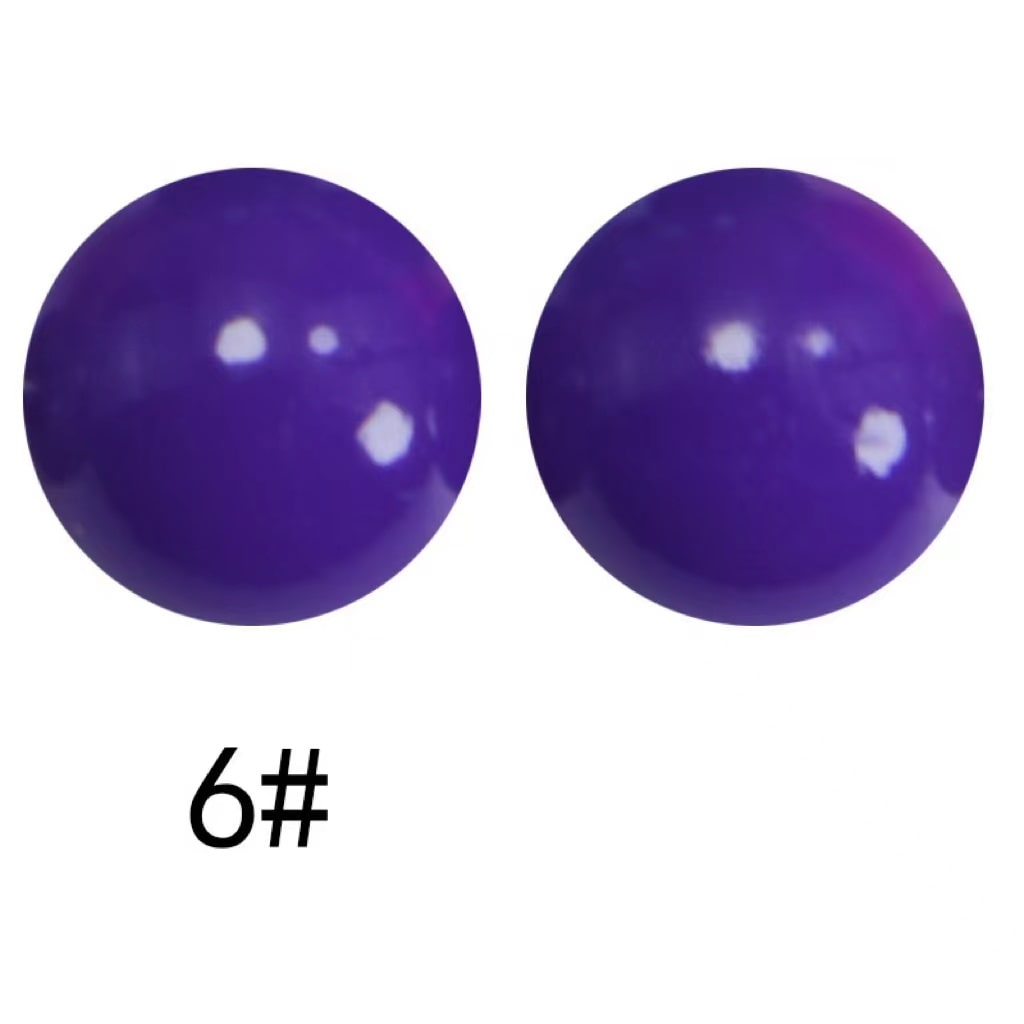 Extra Glossy Opal Silicone Beads, Solid Color, 15mm