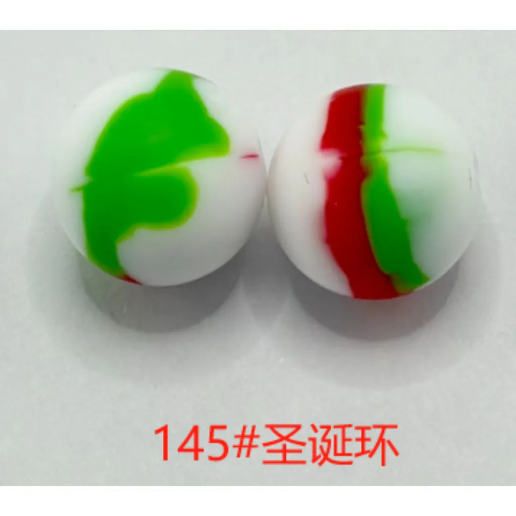 Silicone Beads, Solid Colors, 15 mm