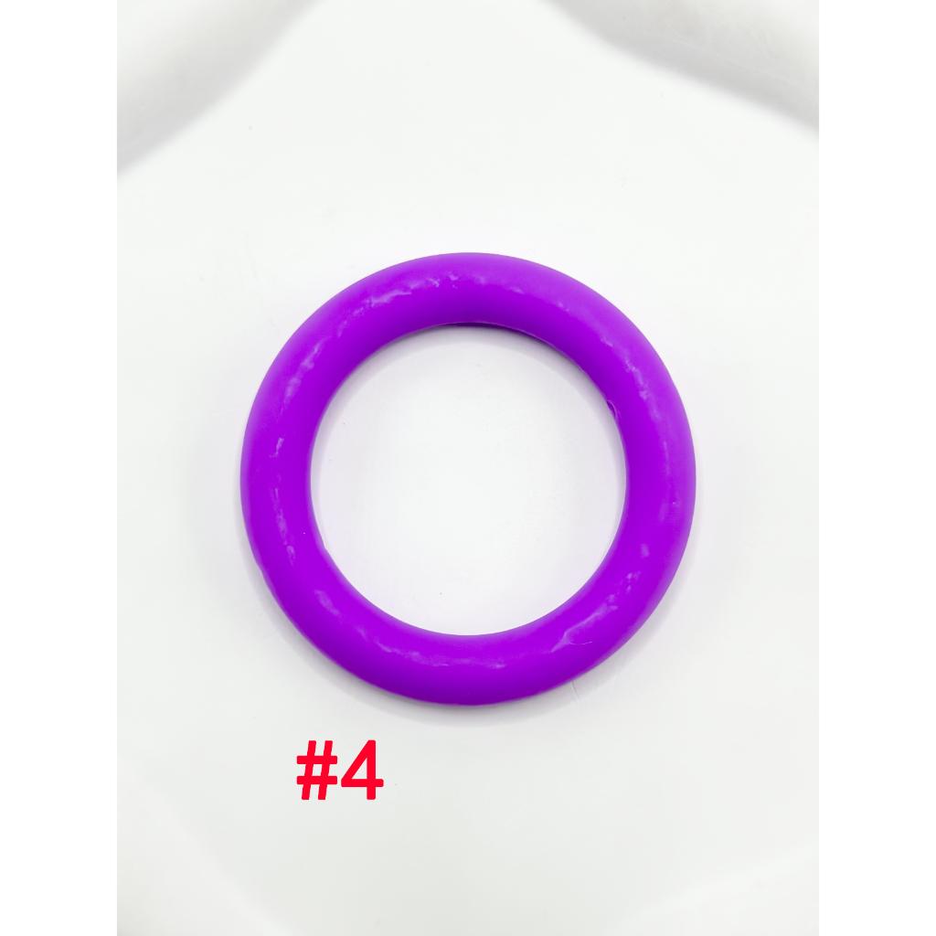 Soft Silicone Ring Frame Bead Circle Round Car Hanger Charm Loop 65mm