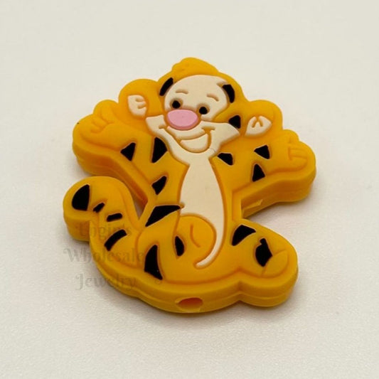 Happy Tiger Winnie Silicone Focal Beads