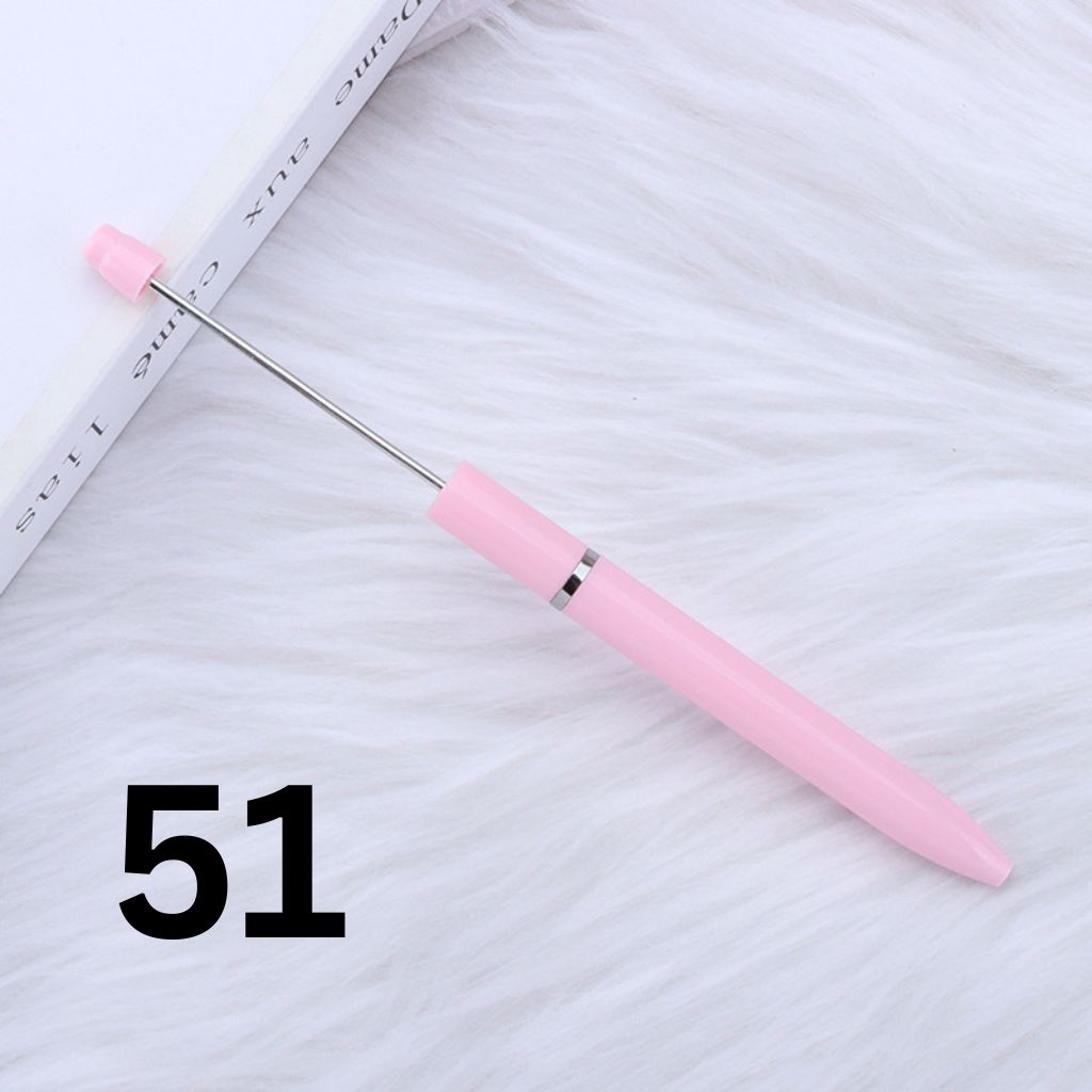 New Style Plastic Beadable Pens - Beaded Pens in Solid Colors, Please Read Description
