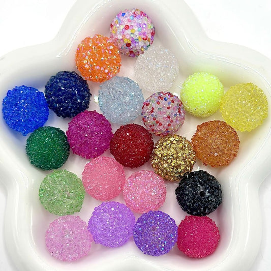 Hard Acrylic Sugar Beads, 20mm