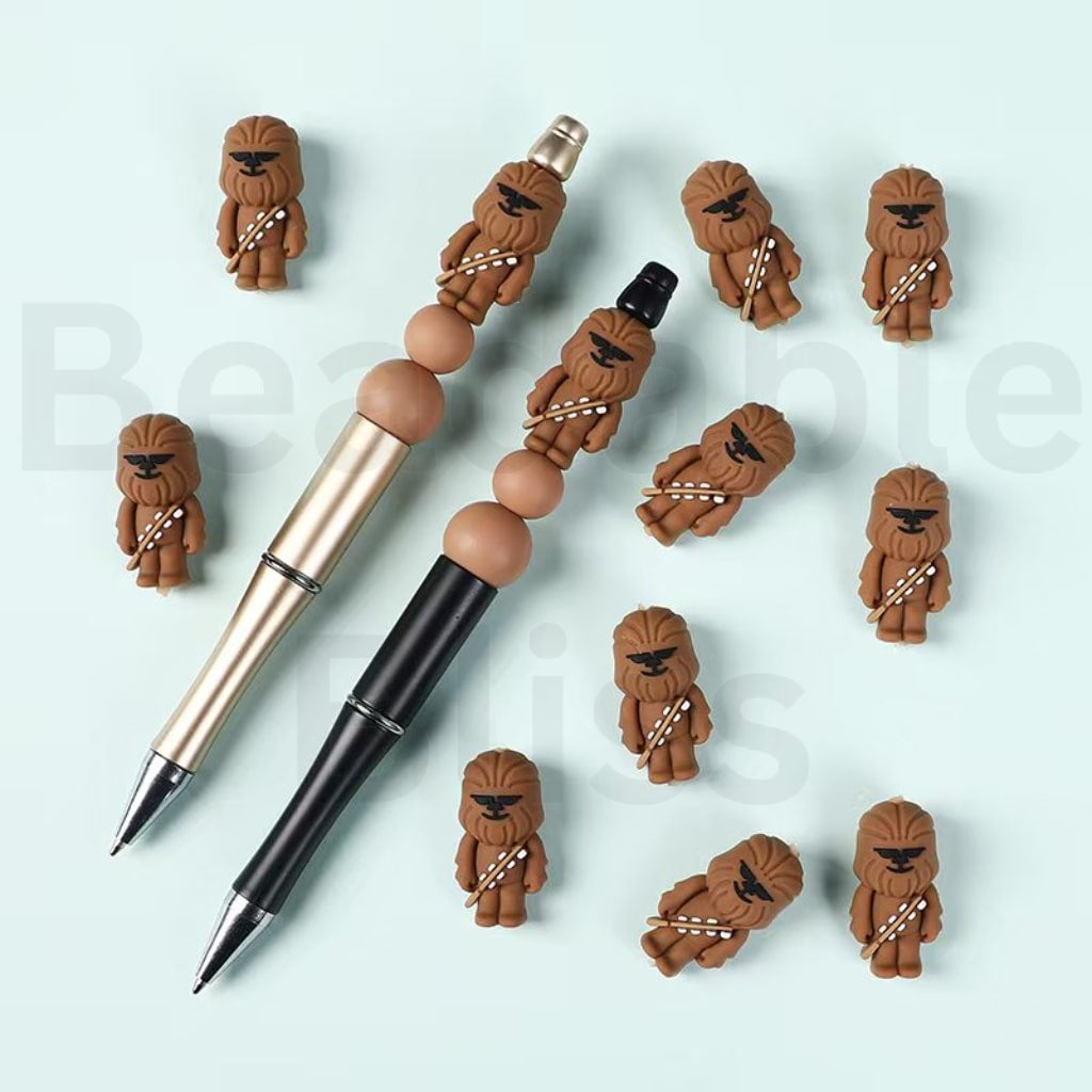 3D Chewbacc Star Wa Silicone Focal Beads