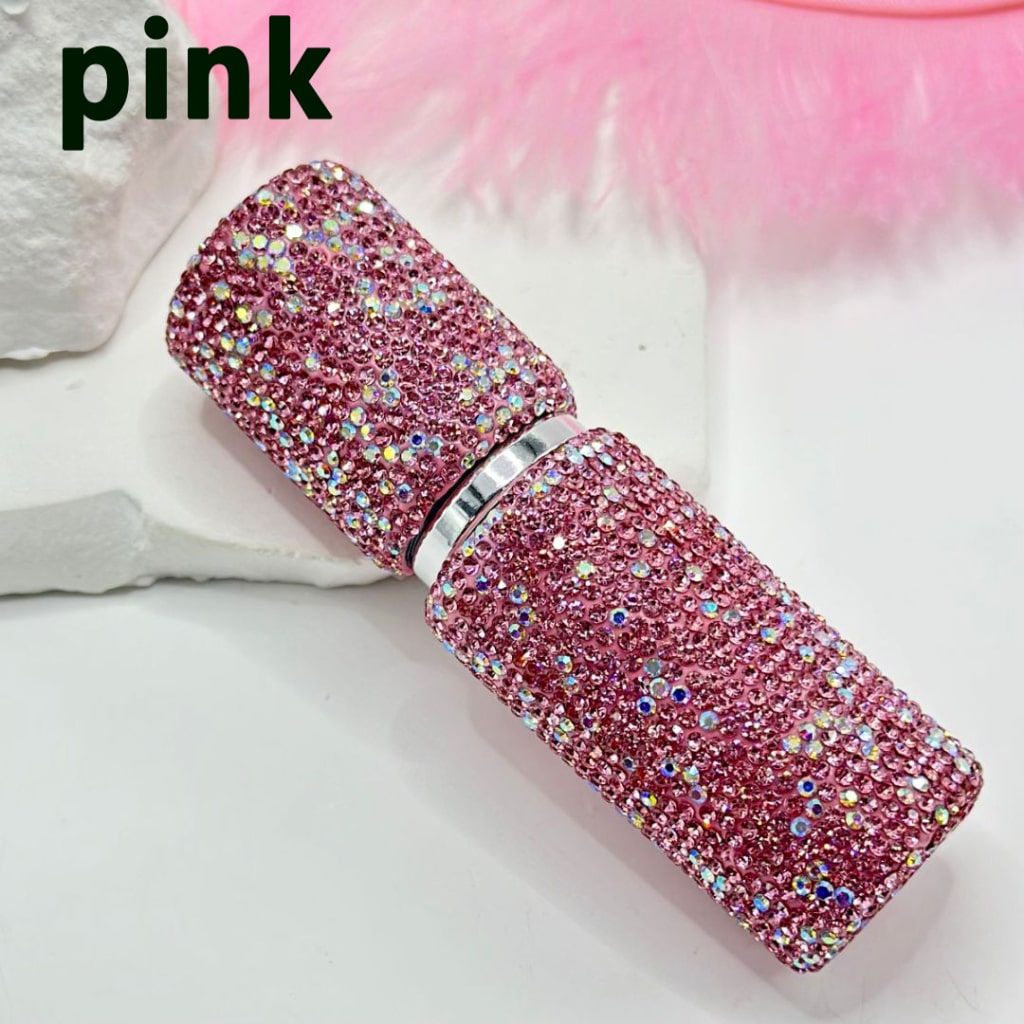 Bling Bling Perfume Bottle with Multi-Color Shiny Clay Rhinestones, Around 99*29MM