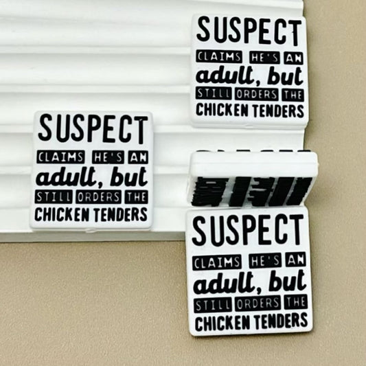 Suspect Claims He's An Adult, But Still Orders the Chicken Tenders Silicone Focal Beads