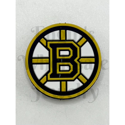 New NHL Boston Bruin Sport Silicone Focal Beads