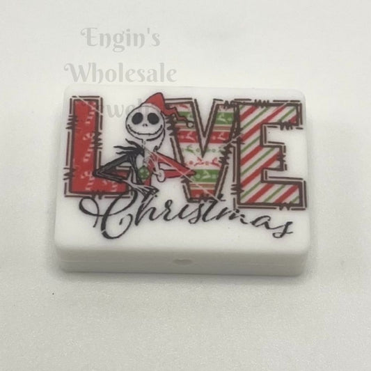 Jack Live Before Christmas Silicone Focal Beads