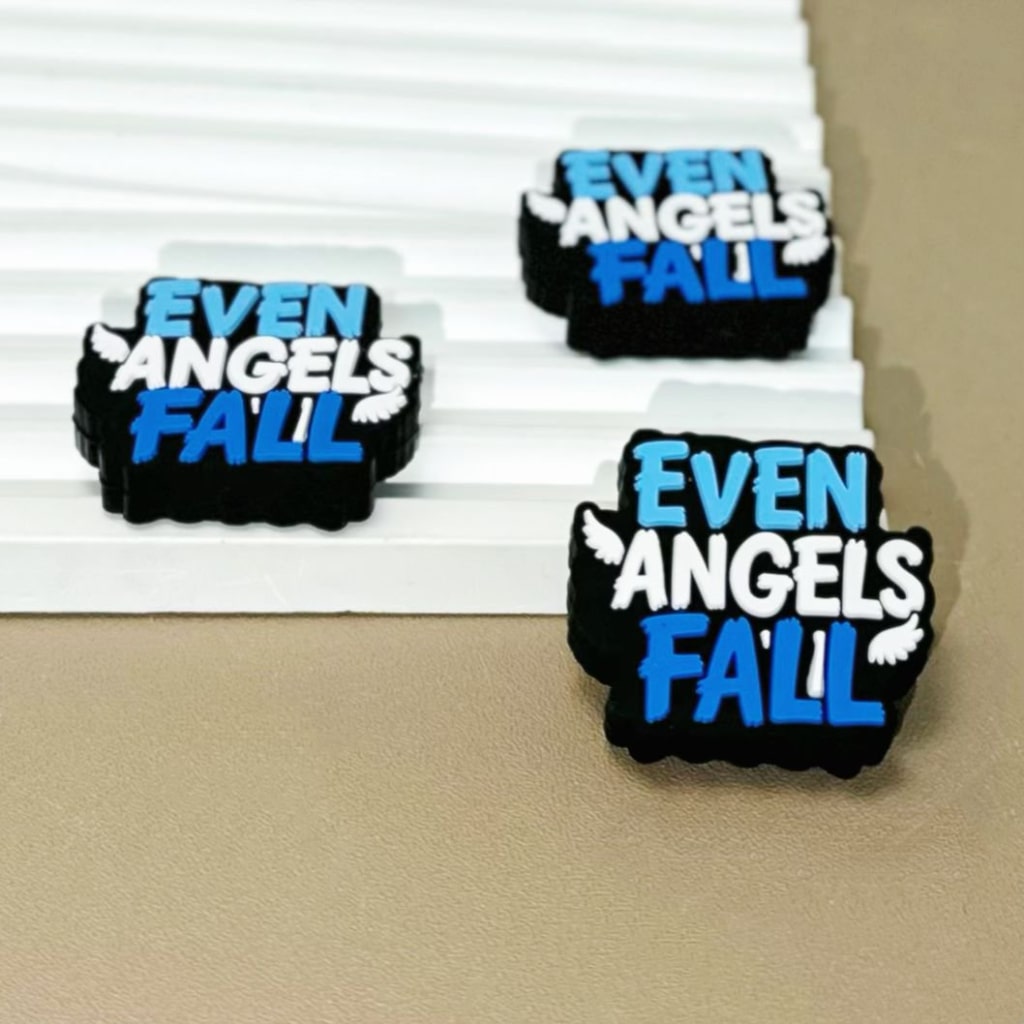 Even Angels Fall Silicone Focal Beads