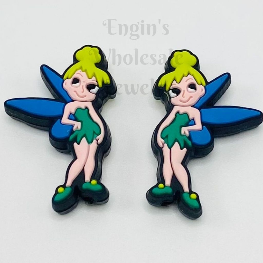 Cartoon Flying Girl Silicone Focal Beads