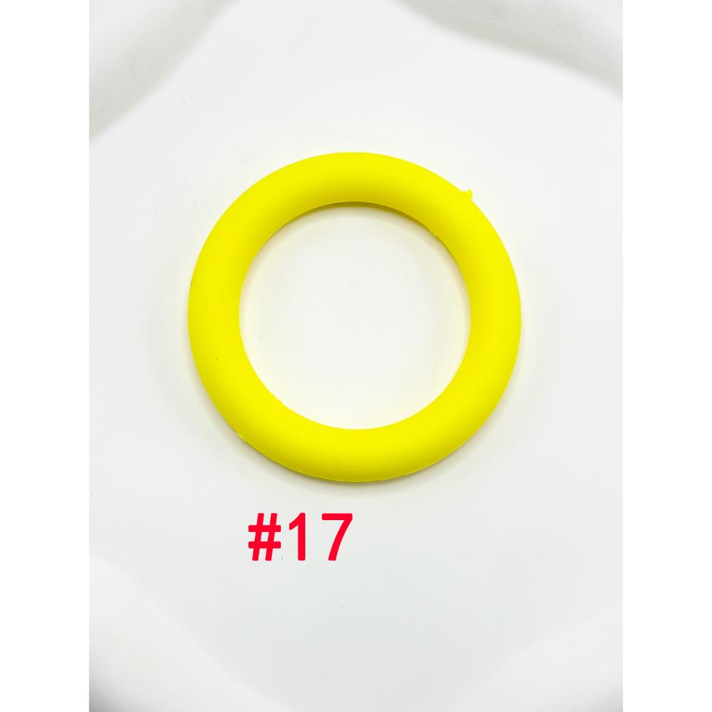 Soft Silicone Ring Frame Bead Circle Round Car Hanger Charm Loop 65mm