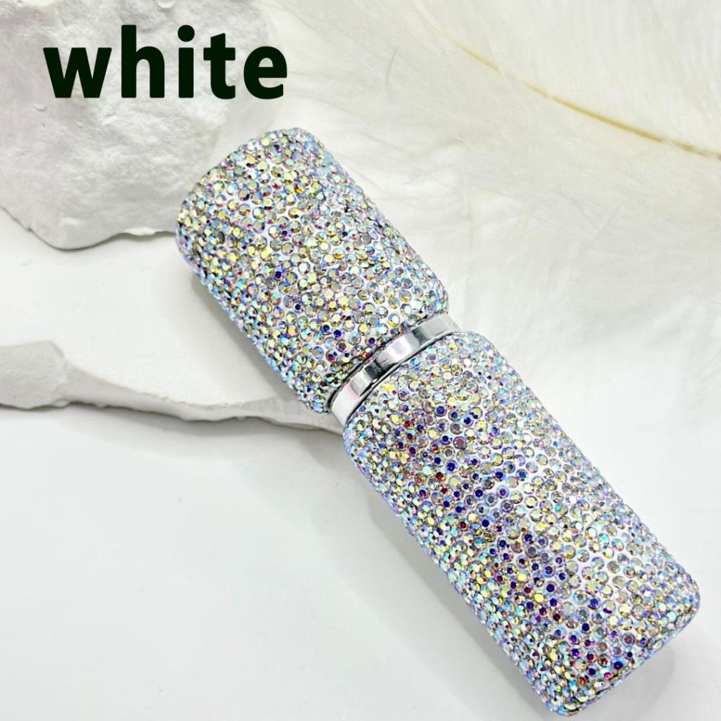 Bling Bling Perfume Bottle with Multi-Color Shiny Clay Rhinestones, Around 99*29MM