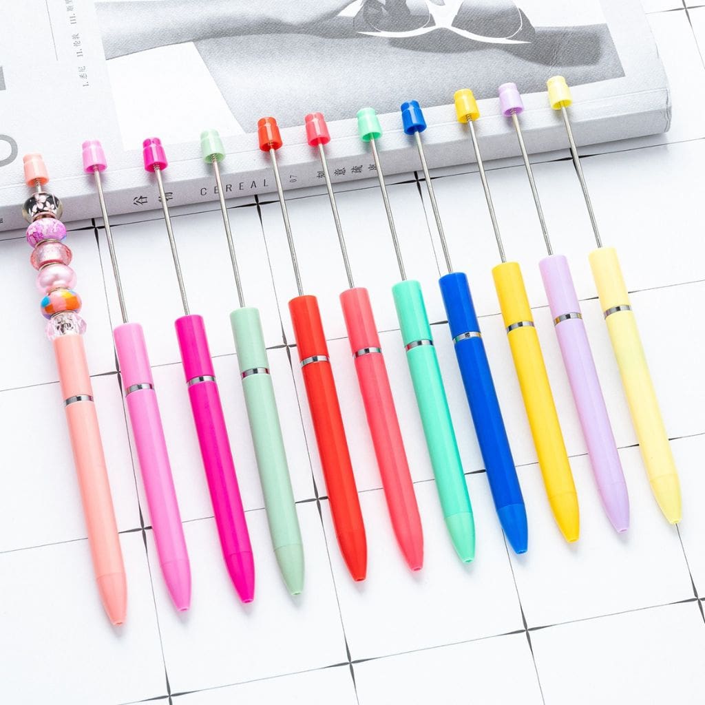 New Style Fashion DIY Beadable Pen in Solid Color, 167MM, Please Read the Description, (Refill Can be Replaced)