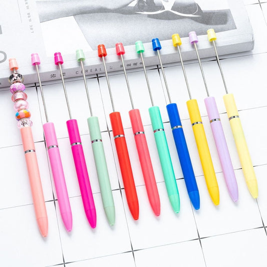 New Style Fashion DIY Beadable Pen in Solid Color, 167MM, Please Read the Description, (Refill Can be Replaced)