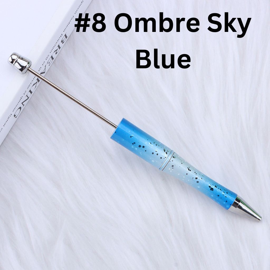 New Style DIY Star Sky Beadable Pens in Ombre Colors, 147MM