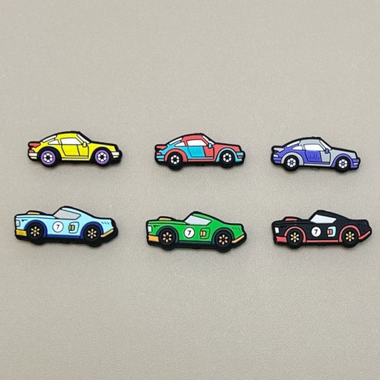 Mini Cute Racing Car Automobile Vehicle Silicone Focal Beads