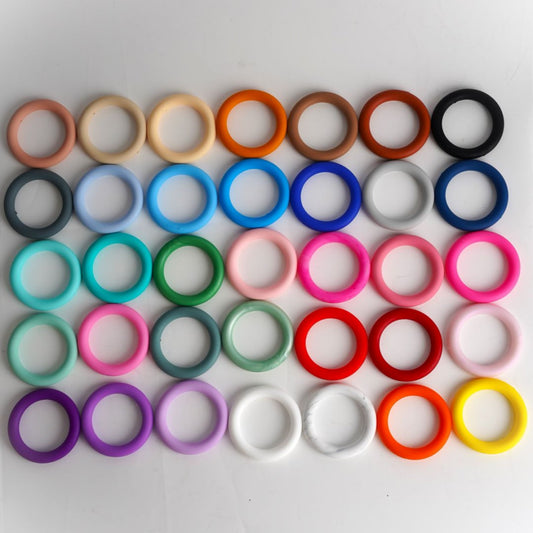 Soft Silicone Ring Frame Bead Circle Round Car Hanger Charm Loop 65mm