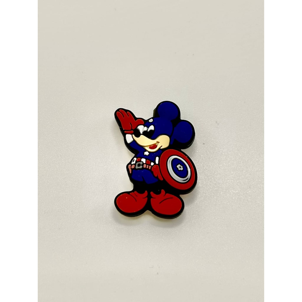 Captain Mouse Hero Silicone Focal Beads