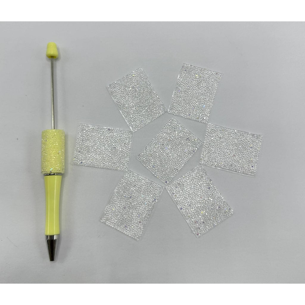 Crystal Rhinestones Sugar Wraps for Beadable Pen, Cut As 28mm by 38mm 84 pieces, AB Color