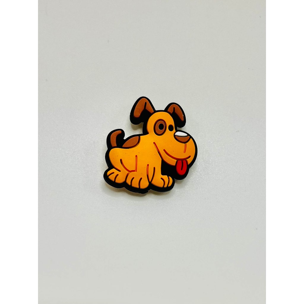 Cartoon Dog Cute Brown Spotty Silicone Focal Beads