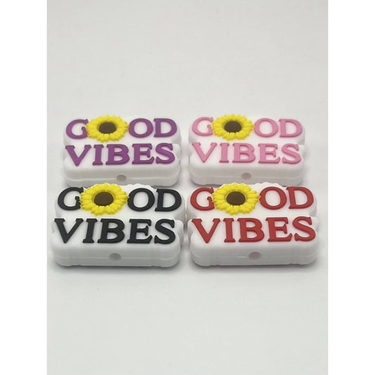 Good Vibes with Sunflower Silicone Focal Beads