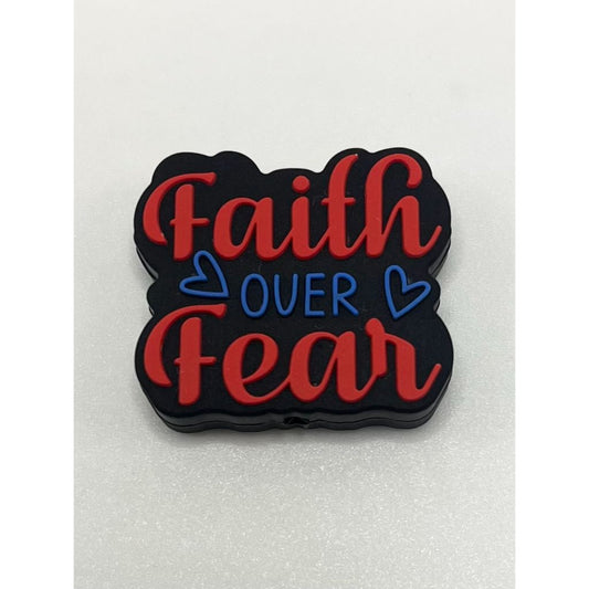 Faith Over Fear Silicone Focal Beads