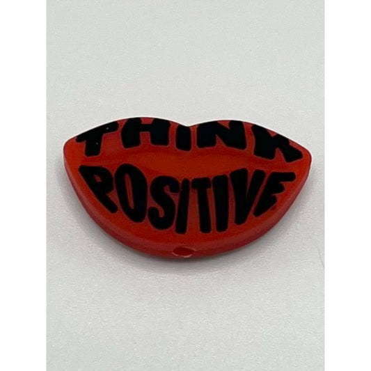 Think Positive Lips Silicone Focal Beads