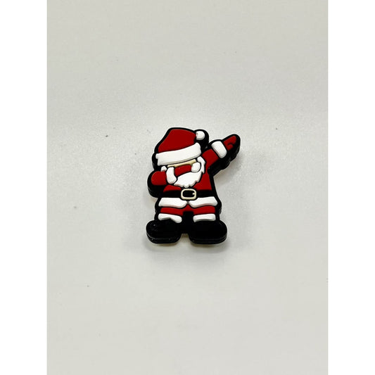 Christmas Santa Claus Body Gesture Hat Silicone Focal Beads