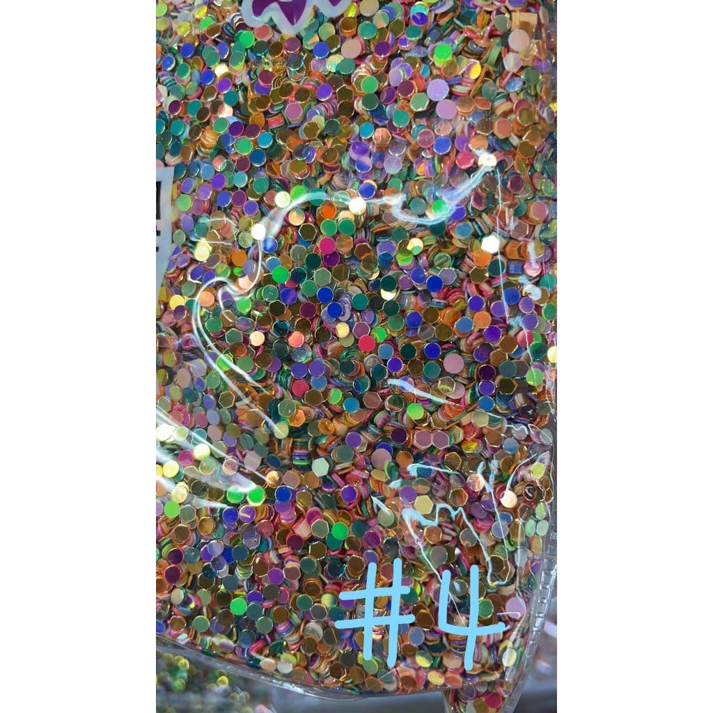 UV Finish Confetti, Random Mix Color