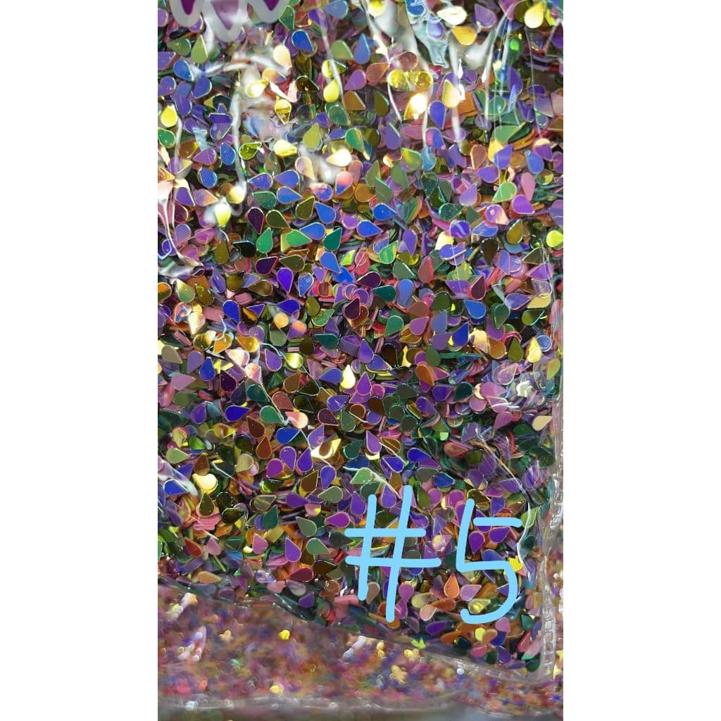 UV Finish Confetti, Random Mix Color