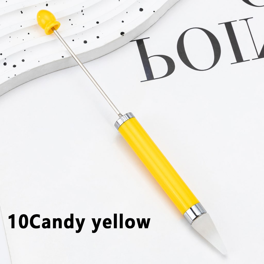 Solid Color Beadable Wax Tool Pen for Rhinestone Picker Dotting, Around 157MM