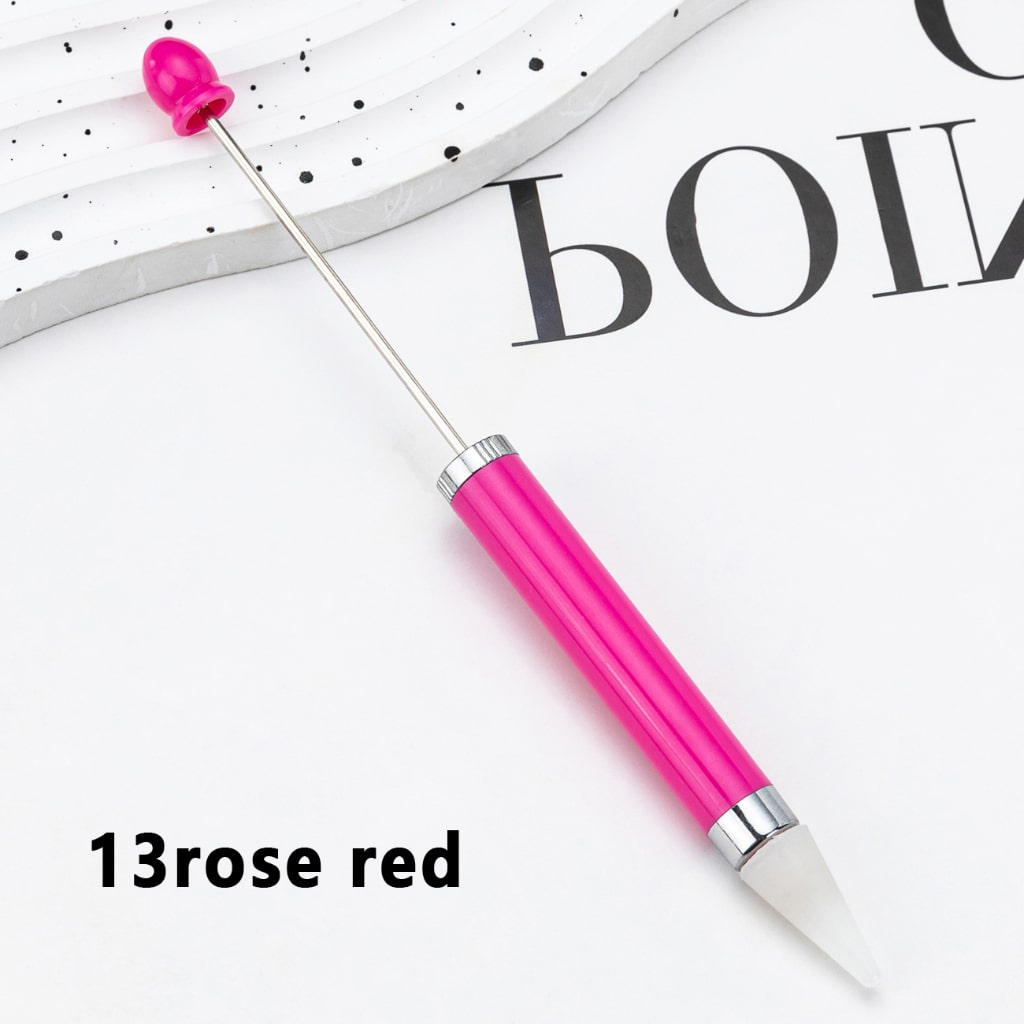 Solid Color Beadable Wax Tool Pen for Rhinestone Picker Dotting, Around 157MM