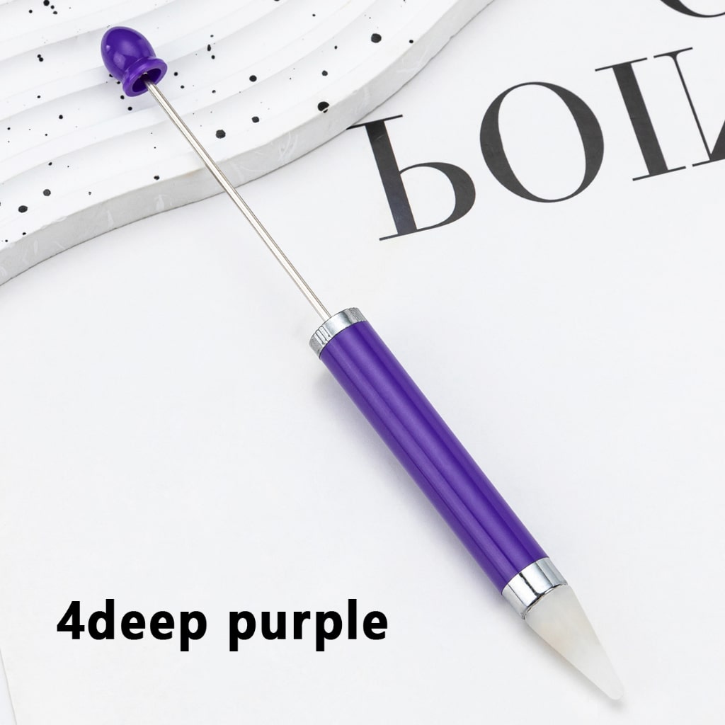 Solid Color Beadable Wax Tool Pen for Rhinestone Picker Dotting, Around 157MM