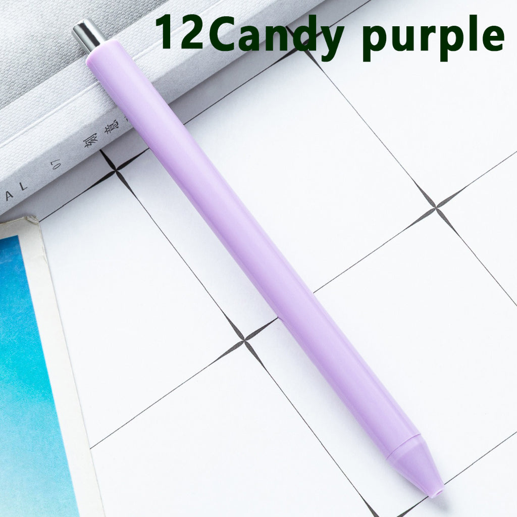 Fashion Plastic Pen for Student Study Exam Gift Advertisement Exhibition in Solid Color, 146MM