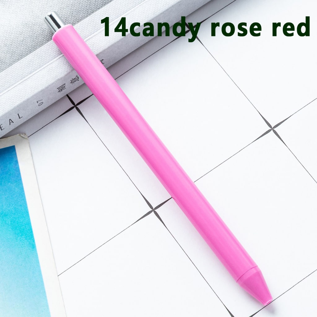 Fashion Plastic Pen for Student Study Exam Gift Advertisement Exhibition in Solid Color, 146MM