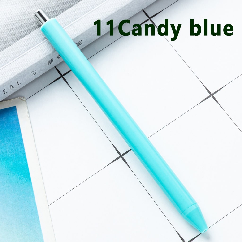 Fashion Plastic Pen for Student Study Exam Gift Advertisement Exhibition in Solid Color, 146MM