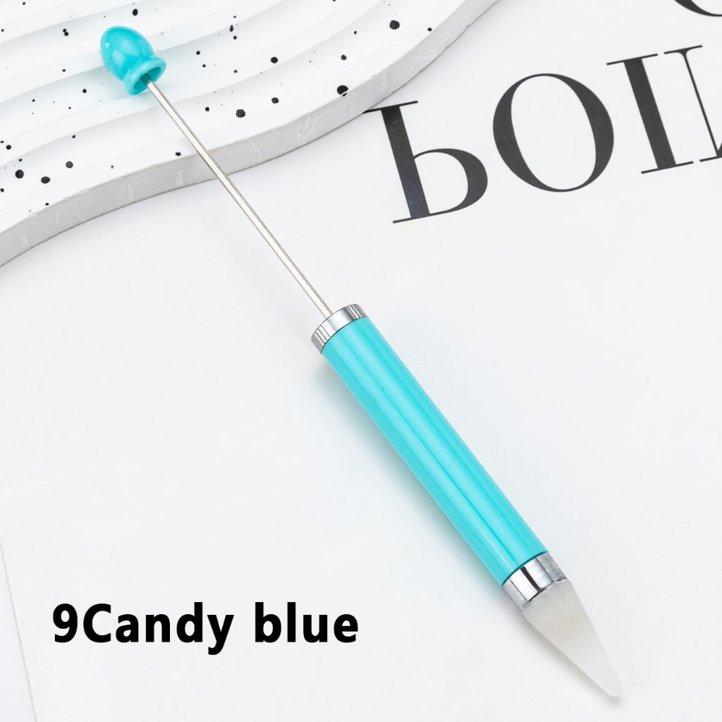 Solid Color Beadable Wax Tool Pen for Rhinestone Picker Dotting, Around 157MM