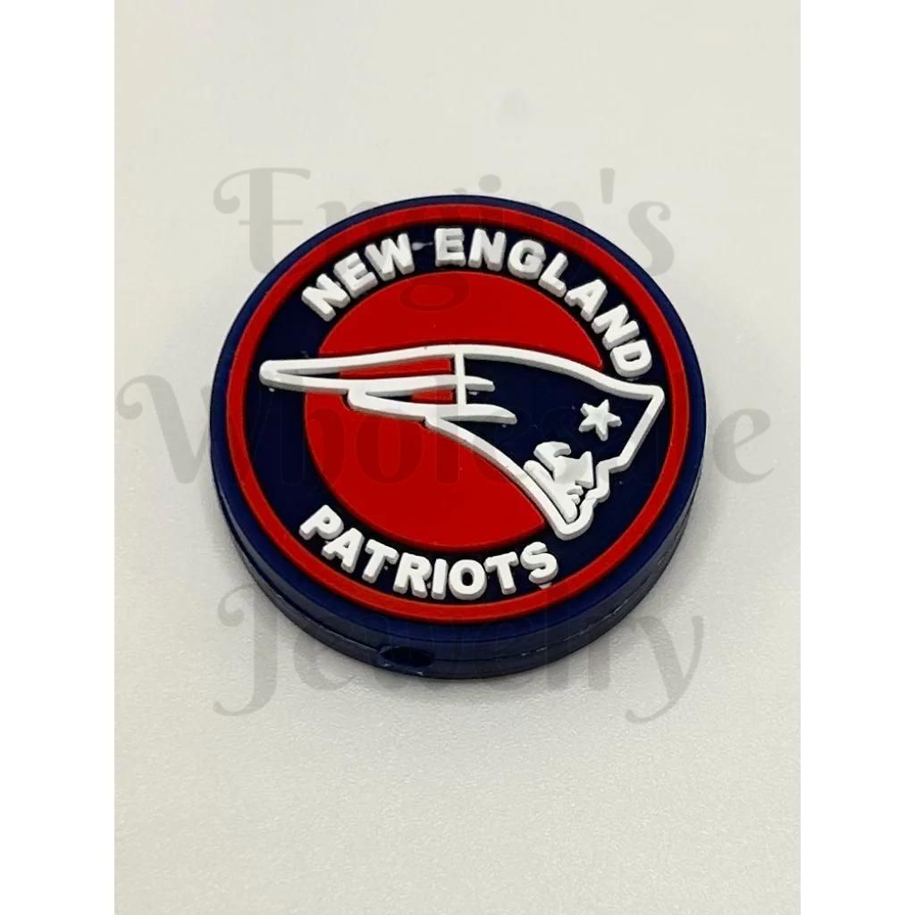 New England Patriot Football Silicone Focal Beads