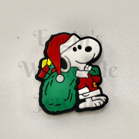 Christmas Snoop Santa Silicone Focal Beads