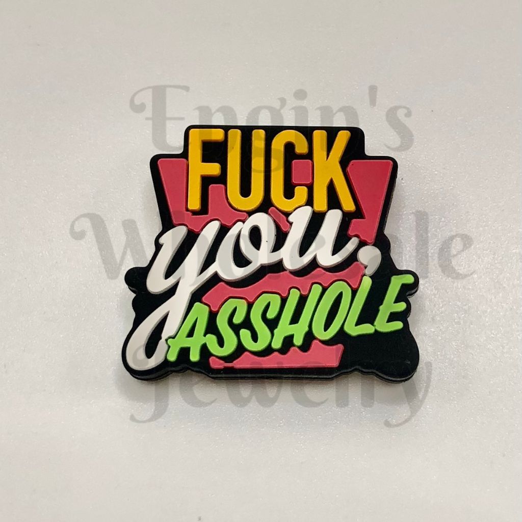 Fuck You Asshole Silicone Focal Beads