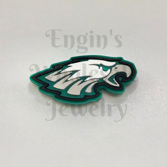 Eagles Football Silicone Focal Beads