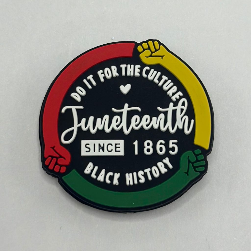 Juneteenth Black 1865 History Do it for the Culture Silicone Focal Beads