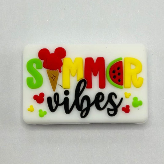 Watermelon Ice Cream Summer Vibes Silicone Focal Beads