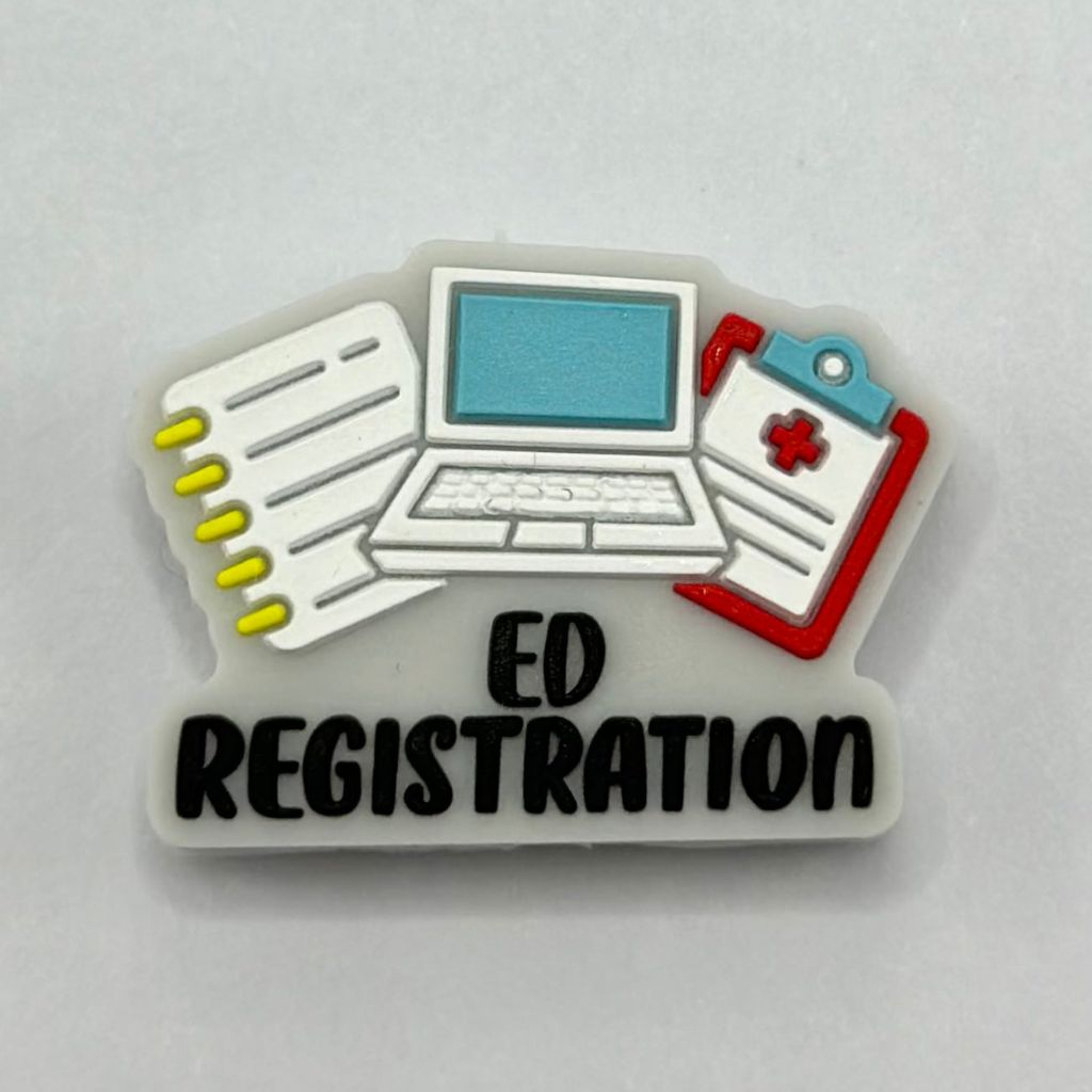 ED Registration Health Registry Register Admission Silicone Focal Beads